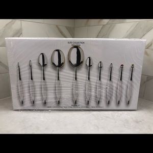 Artis Elite Makeup Brush Set, 10-Piece, Silver